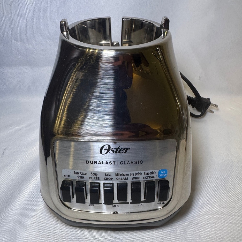 Oster Duralast Classic Blender Base Only Brushed Stainless 7-Speed BLSTSG Silver